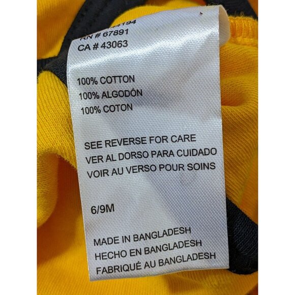 Boston Bruins Baby One Piece 06-9 Months NHL Official Licensed Bodysuit Yellow - Picture 4 of 4